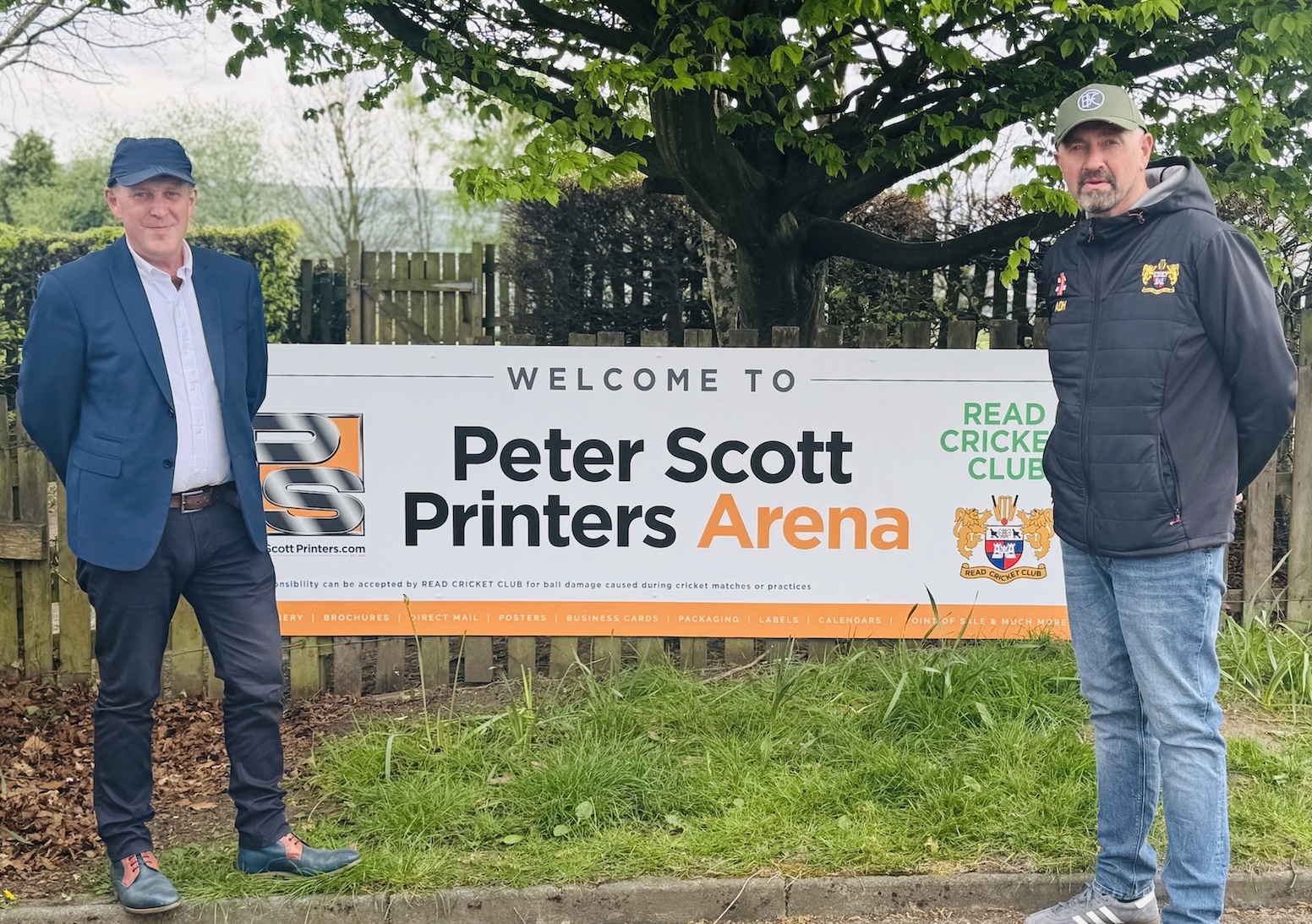 Peter Scott Printers announced as new arena sponsors at Read Cricket Club
